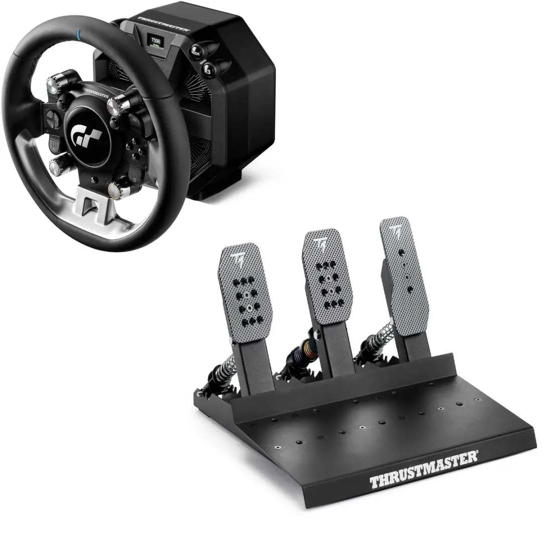Thrustmaster T598 Servo Base GT Wheel Add-On Raceline Pedals III LC Sim Racing S