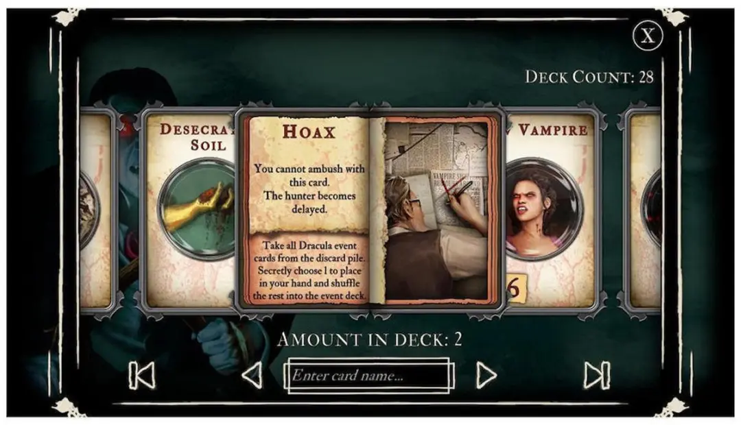 Sony Fury of Dracula Boardgame Digital Edition