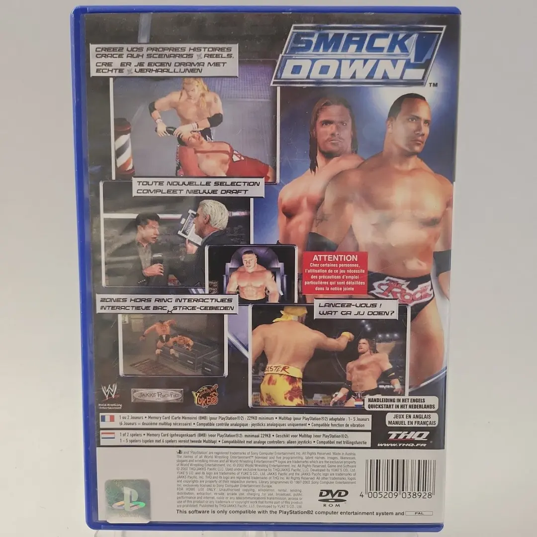 Sony Smackdown Shut Your Mouth PS2 - 6 Spelers