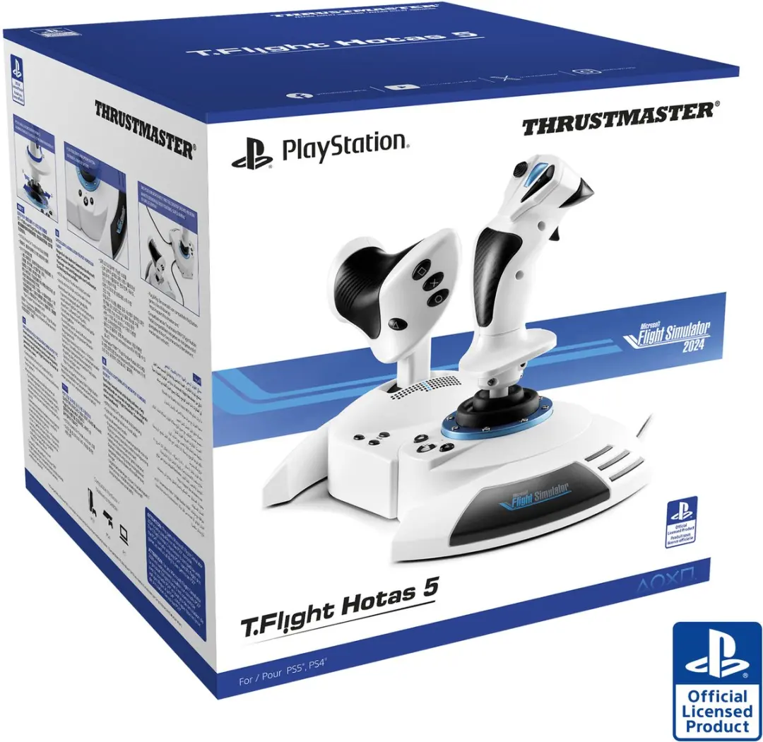 Thrustmaster T.Flight Hotas 5 MSFS Edition - Simulatiecontroller - 14 Knoppen - Wit/Zwart - afbeelding 6 van 6