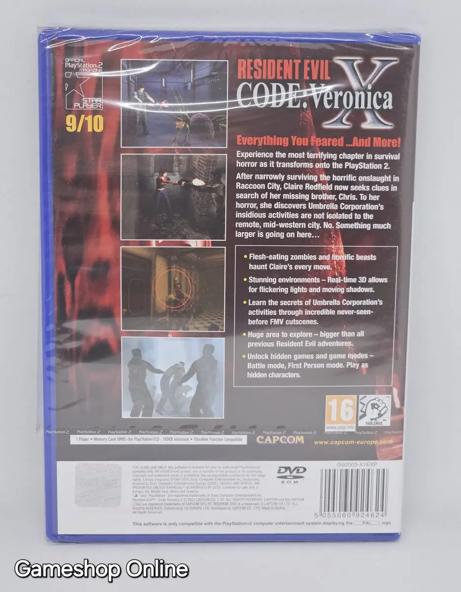Capcom Resident Evil Code Veronica X - PS2 - afbeelding 2 van 4