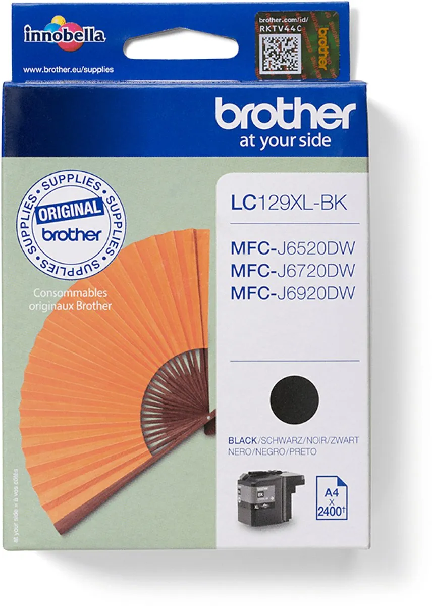Brother LC-129XLBK Inktcartridge Zwart