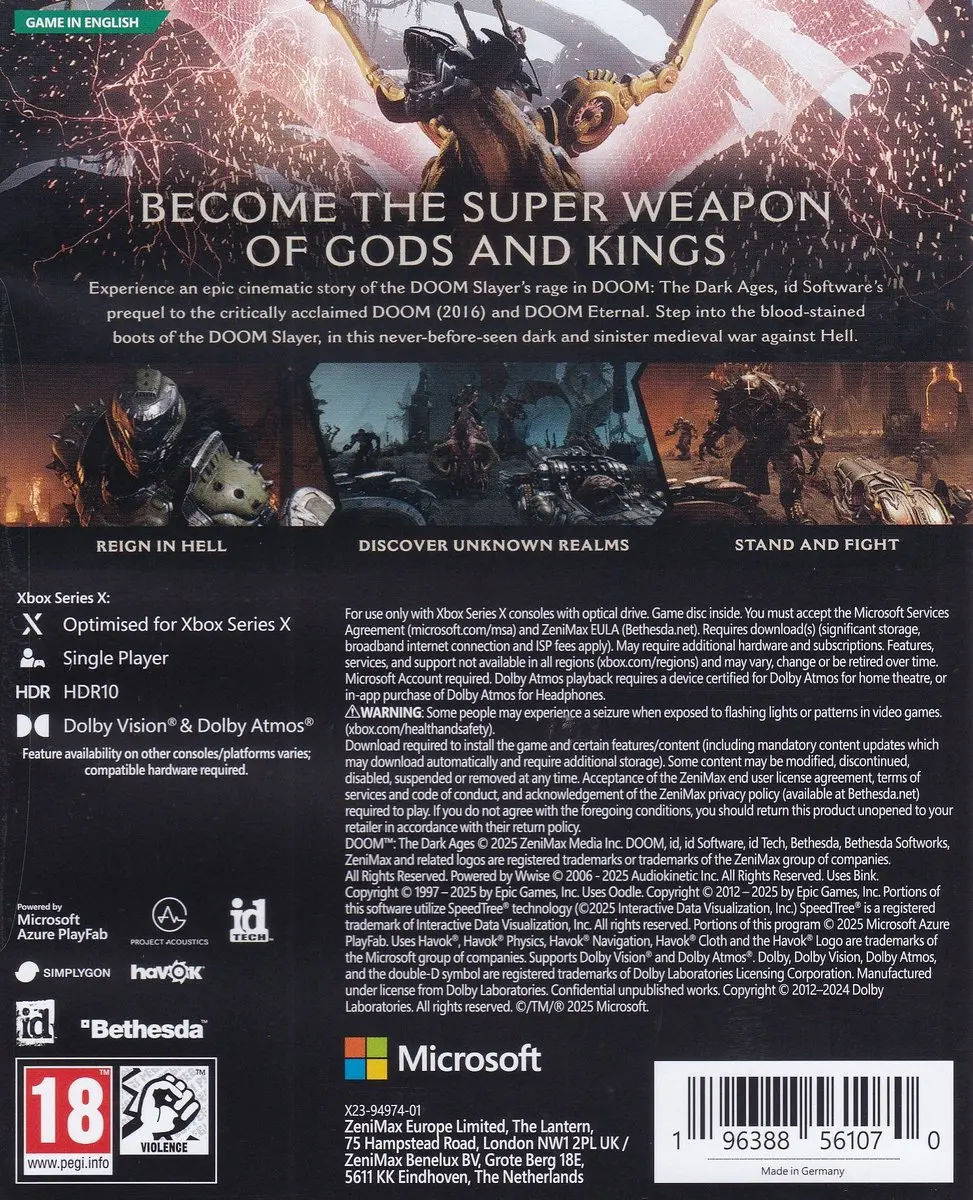 Bethesda DOOM The Dark Ages Xbox Series X - afbeelding 6 van 6
