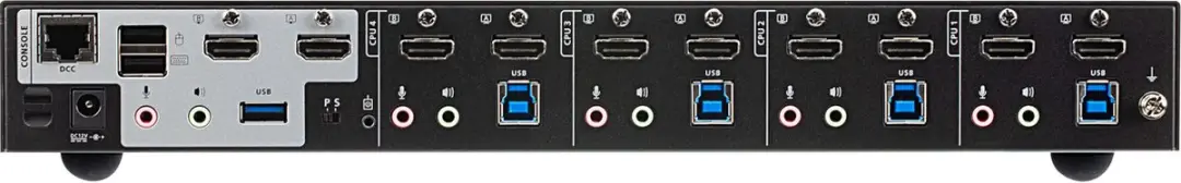 Aten CS1844-AT-G KVM Switch 4-Poorts True 4K HDMI - Audio & USB 3.0 Hub