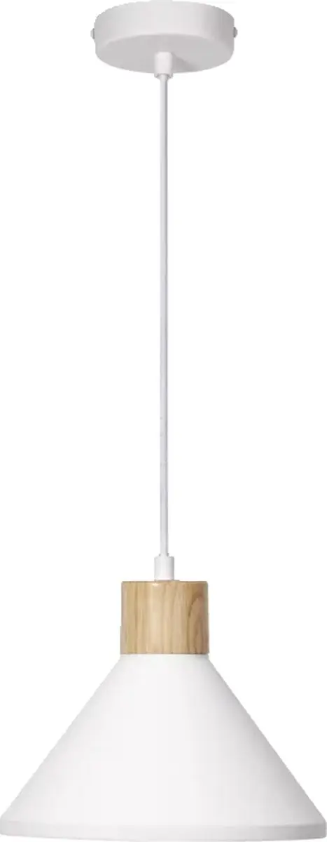 LEDVANCE Decor Plaster Wood Pendant E27 - 22cm - Wit