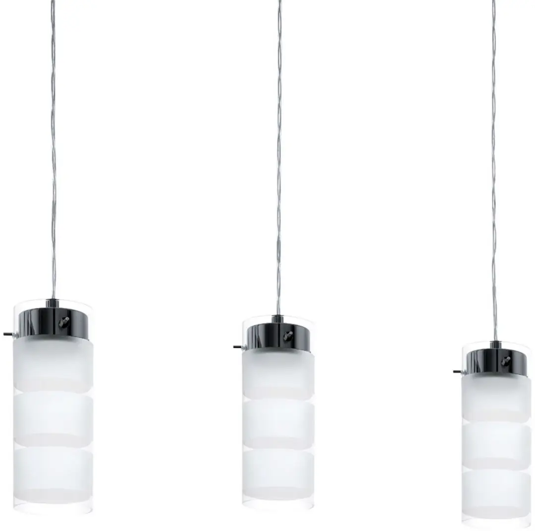 Eglo Olvero Hanglamp 3 Lichtpunten - Zwart - 21W - afbeelding 2 van 6