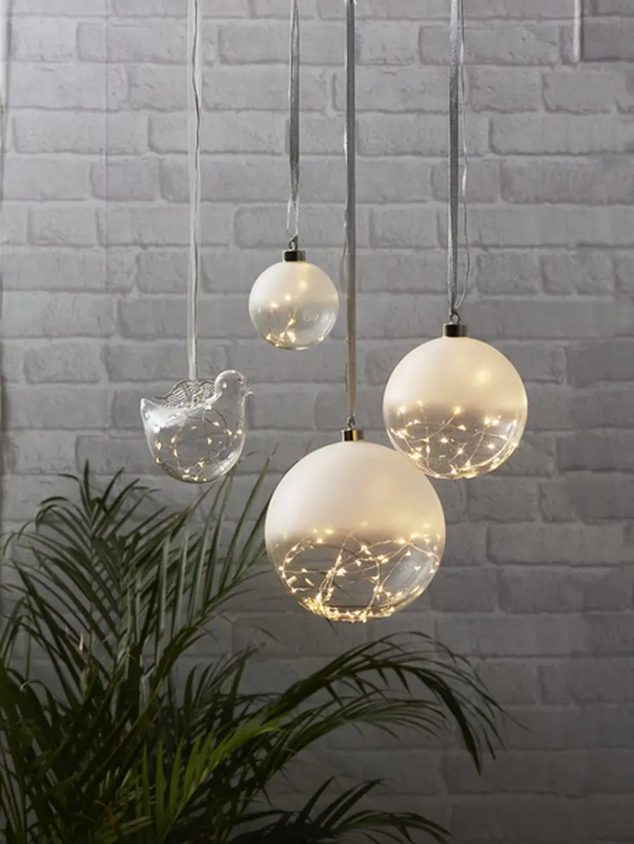 Star Trading Glass Bauble Glow Lichtdecoratie - 30 LED - 15cm