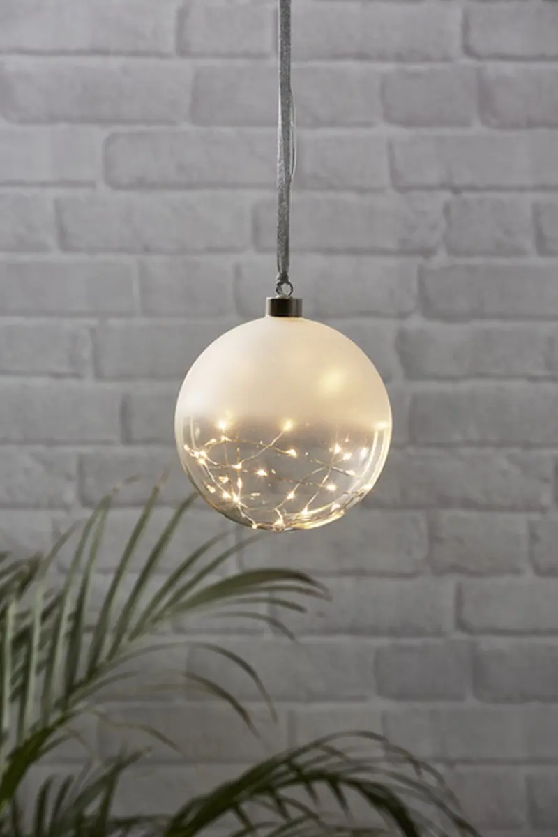 Star Trading Glass Bauble Glow Lichtdecoratie - 30 LED - 15cm - afbeelding 6 van 6