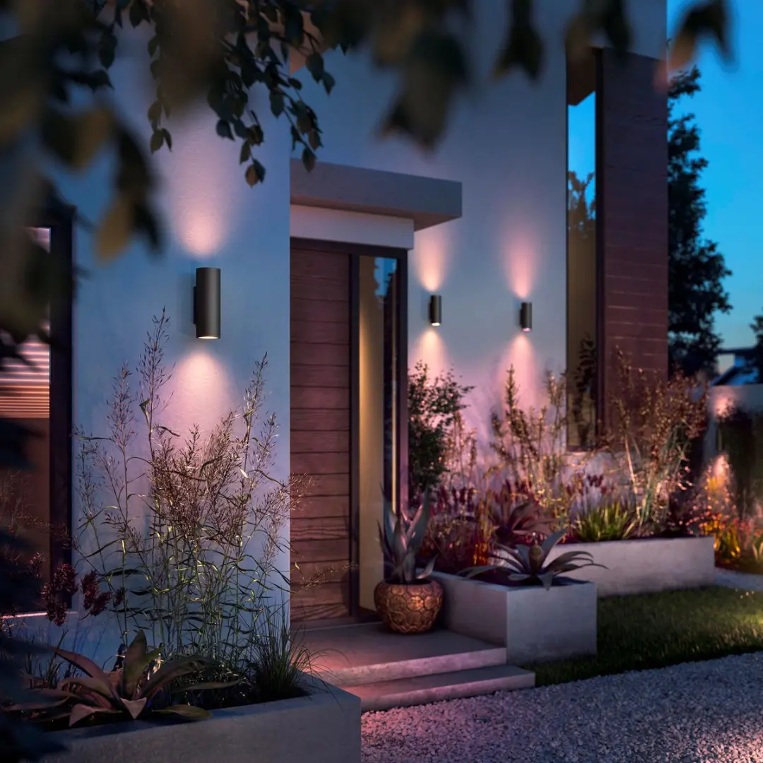 Philips Hue Appear Wandlamp Buiten Up & Down - 2 Stuks - Zwart