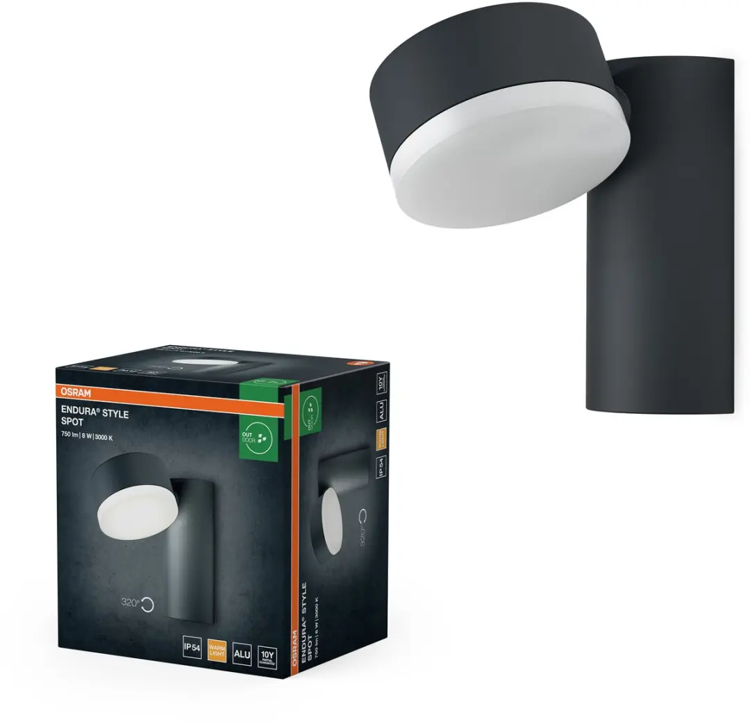 Osram Endura Style LED Buitenlamp 8W - Donkergrijs