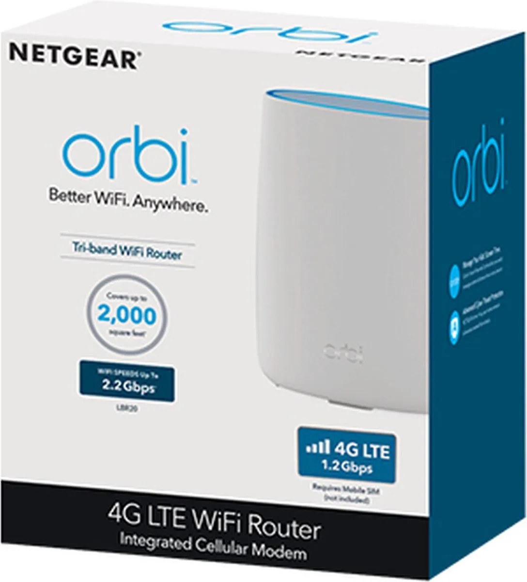 Netgear Orbi LBR20 Mesh WiFi AX2200 - Wit