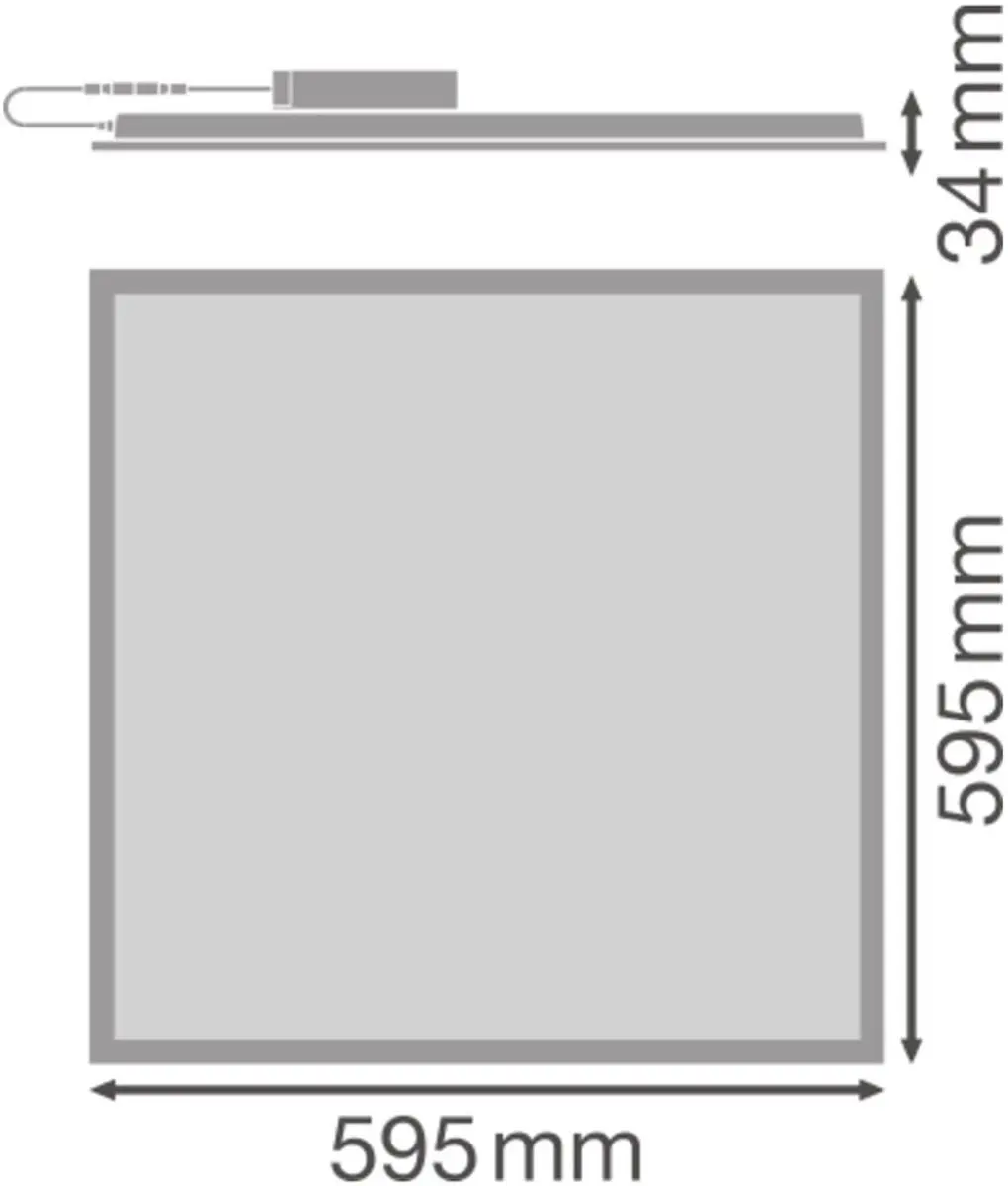 Ledvance LED Paneel Compact 600 26W 3640lm - 60x60cm