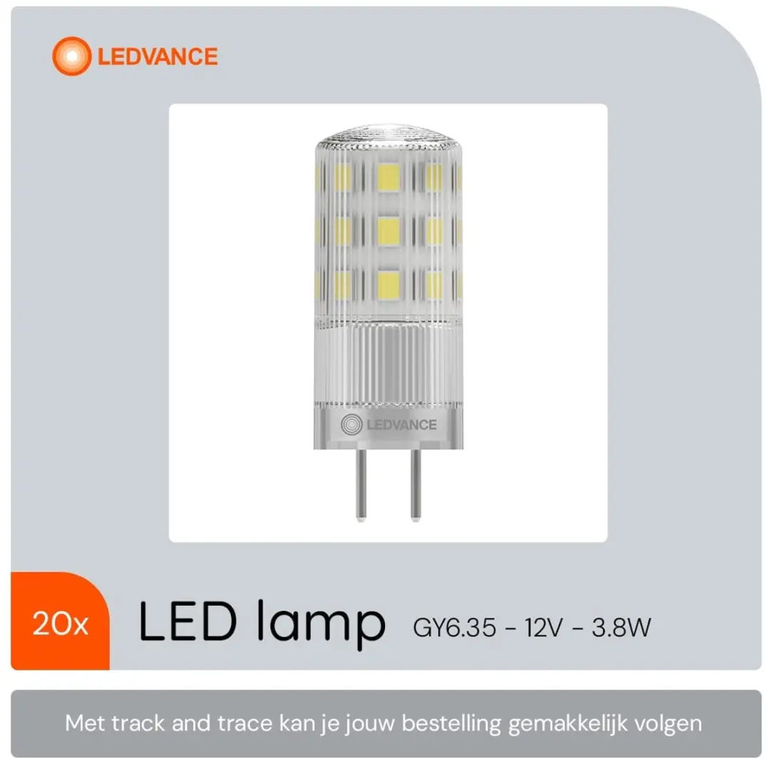 LEDVANCE LED Capsule Steeklamp GY6.35 3.8W - 20 Stuks