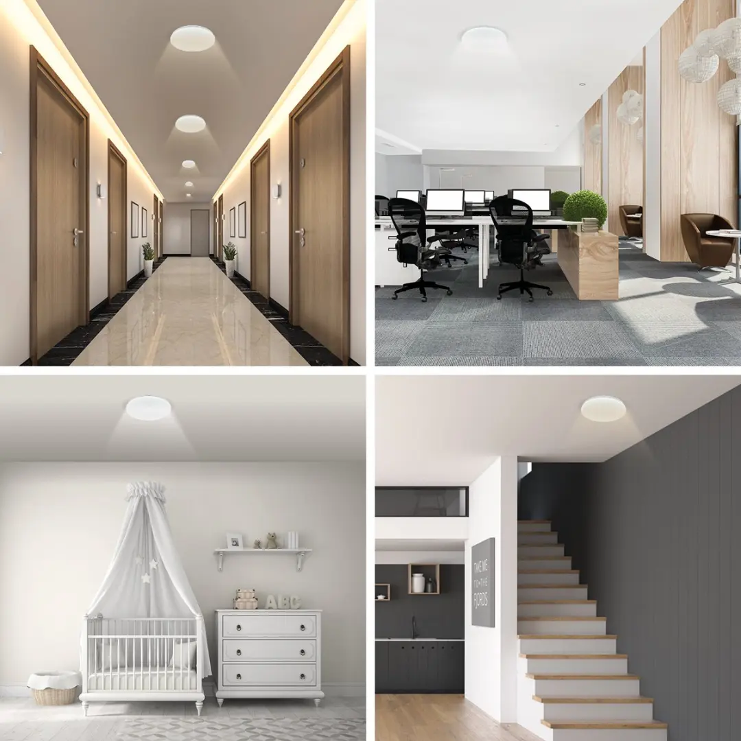 Varin Smart Plafondlamp LED Ø21cm - RGBW - Tuya/WiFi - Google Home/Alexa - afbeelding 6 van 6