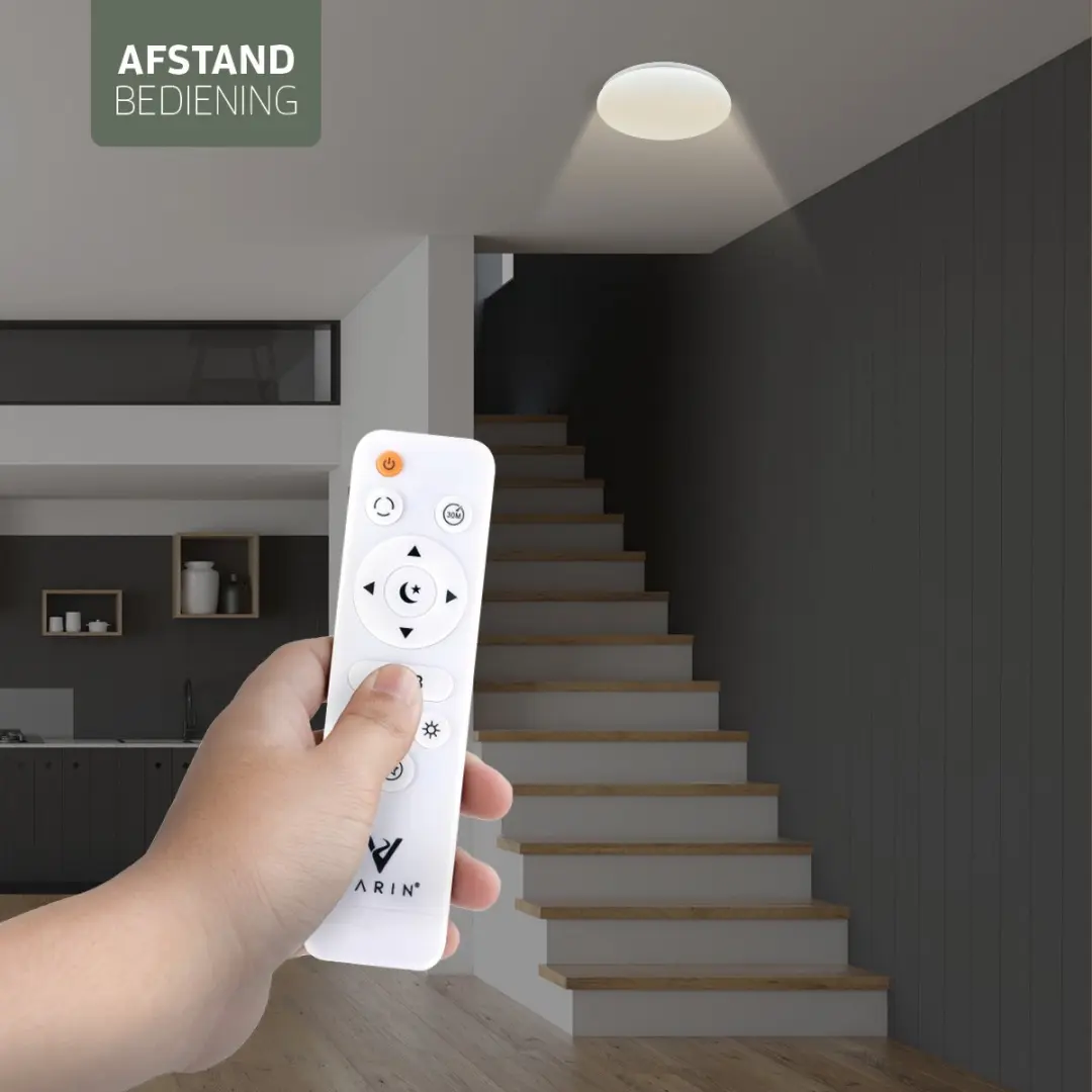 Varin Smart Plafondlamp LED Ø21cm - RGBW - Tuya/WiFi - Google Home/Alexa