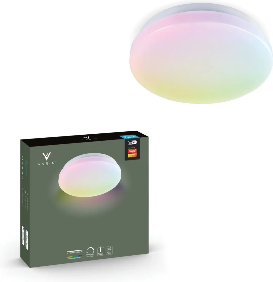 Varin Smart Plafondlamp LED Ø21cm