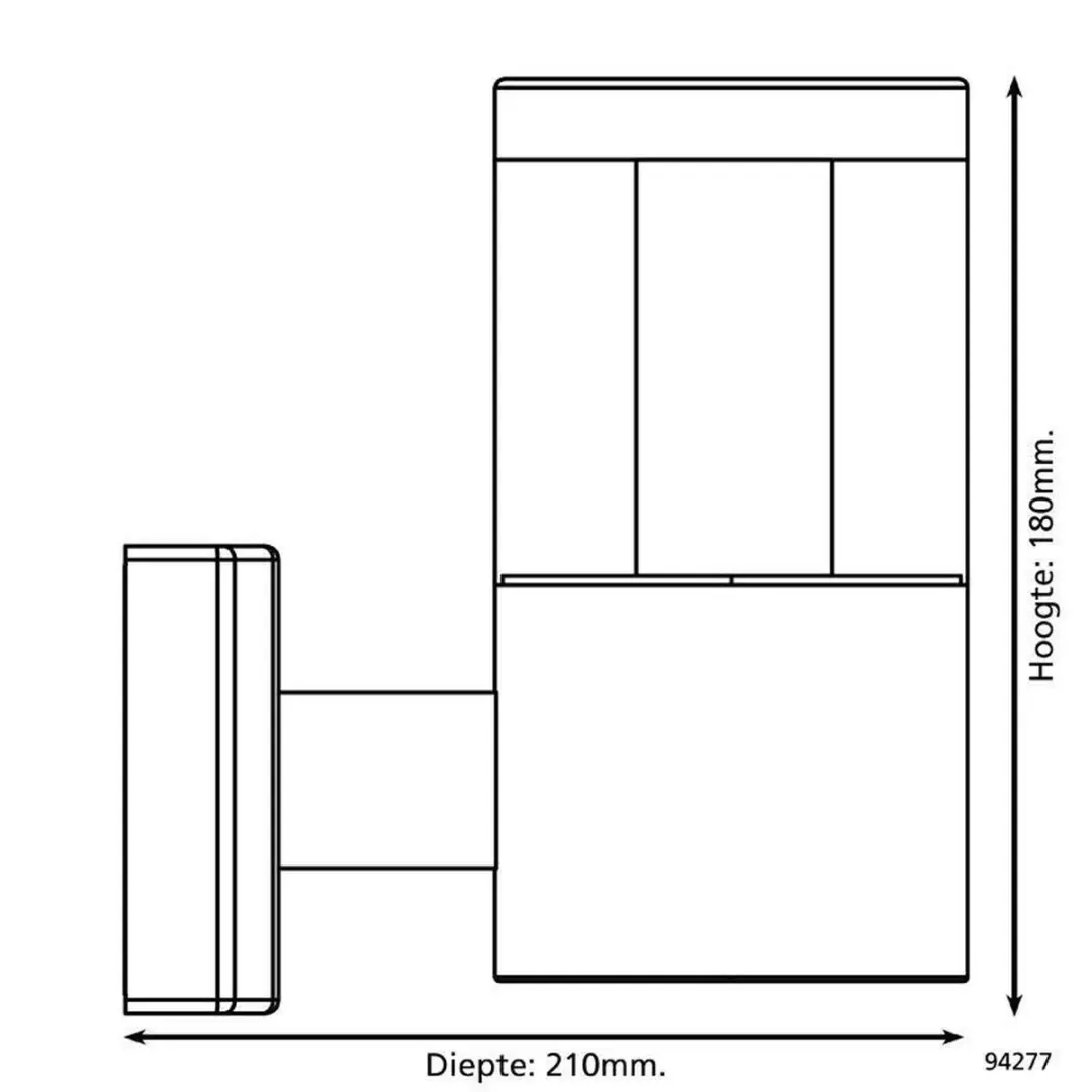 Eglo Basalgo 1 Wandlamp LED RVS - 10.5cm