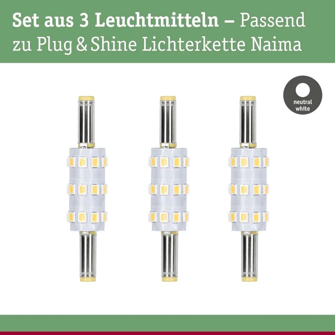 Paulmann 29273 LED-lamp Warmwit 1W - 3 Stuks - afbeelding 6 van 6