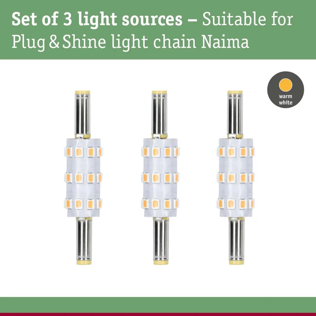 Paulmann 29273 LED-lamp Warmwit 1W - 3 Stuks