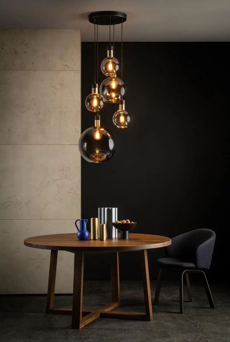Lucide Julius Hanglamp 5xE27 - Fumé