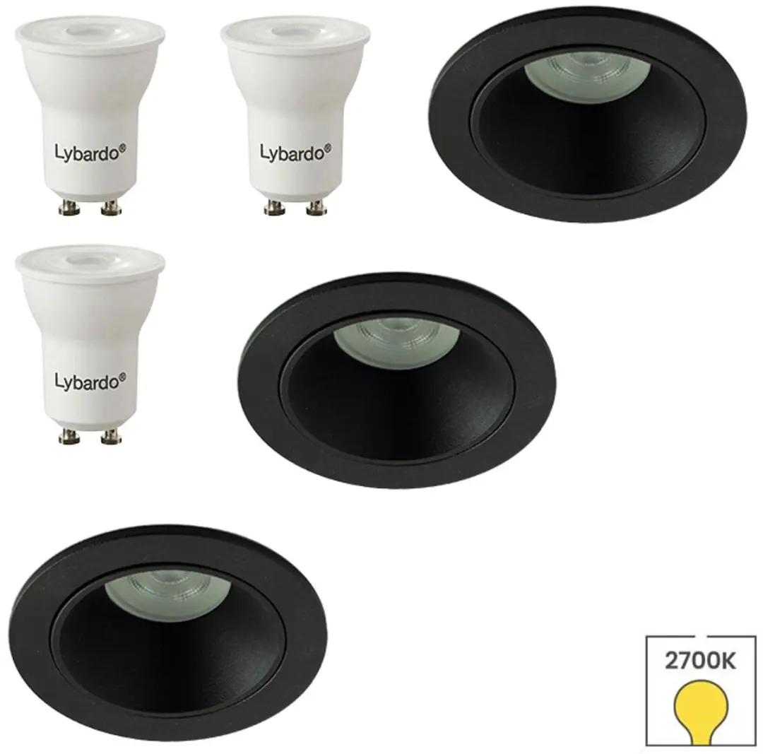 Lybardo Inbouwspots 3-pack Kantelbaar