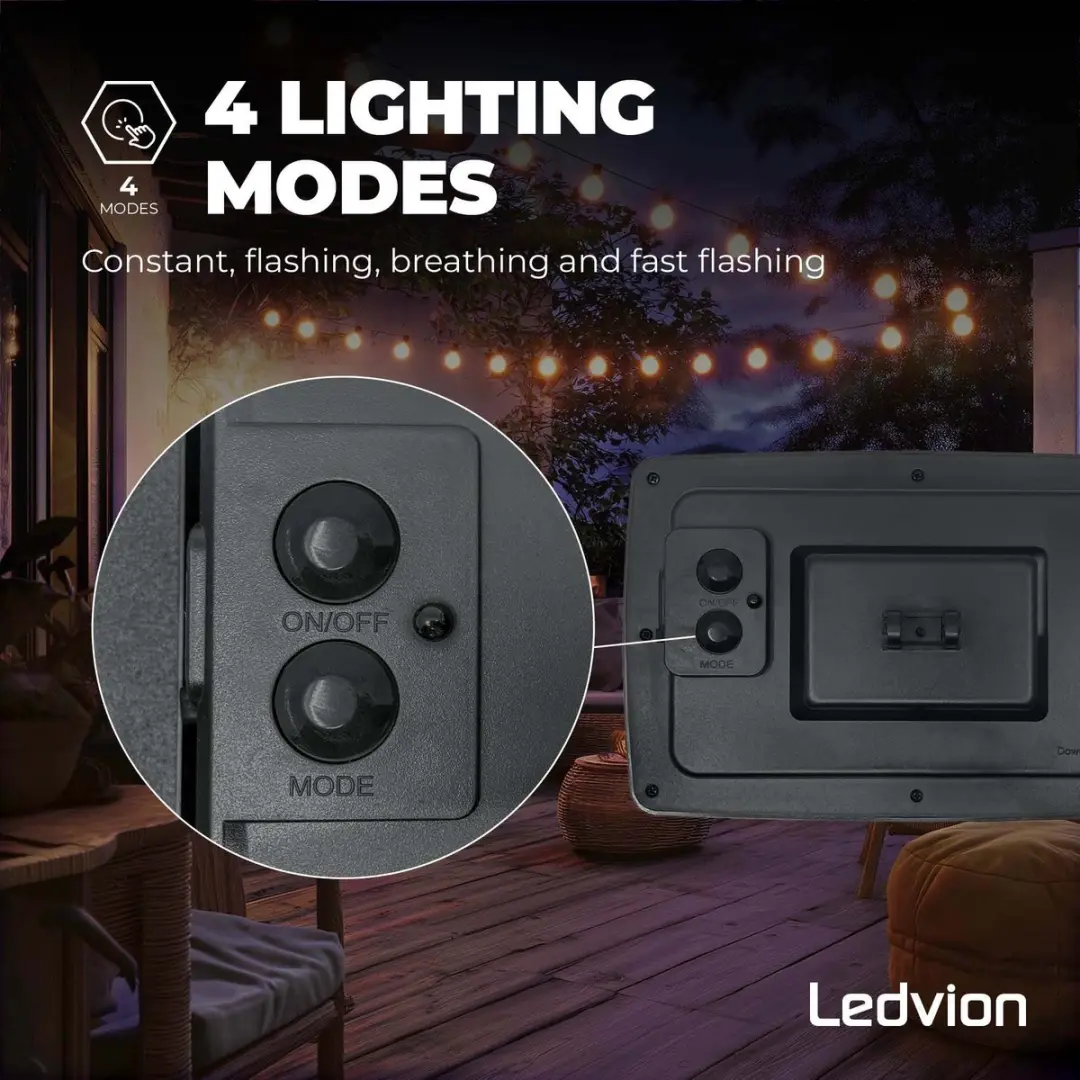 LEDVION Solar LED Paneel 3W 30x30cm - IP44