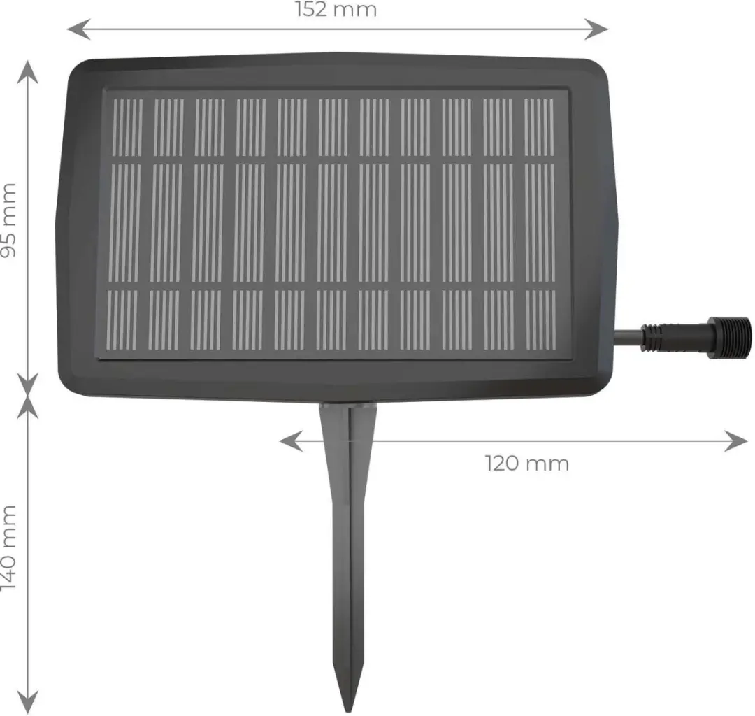 LEDVION Solar LED Paneel 3W 30x30cm - IP44