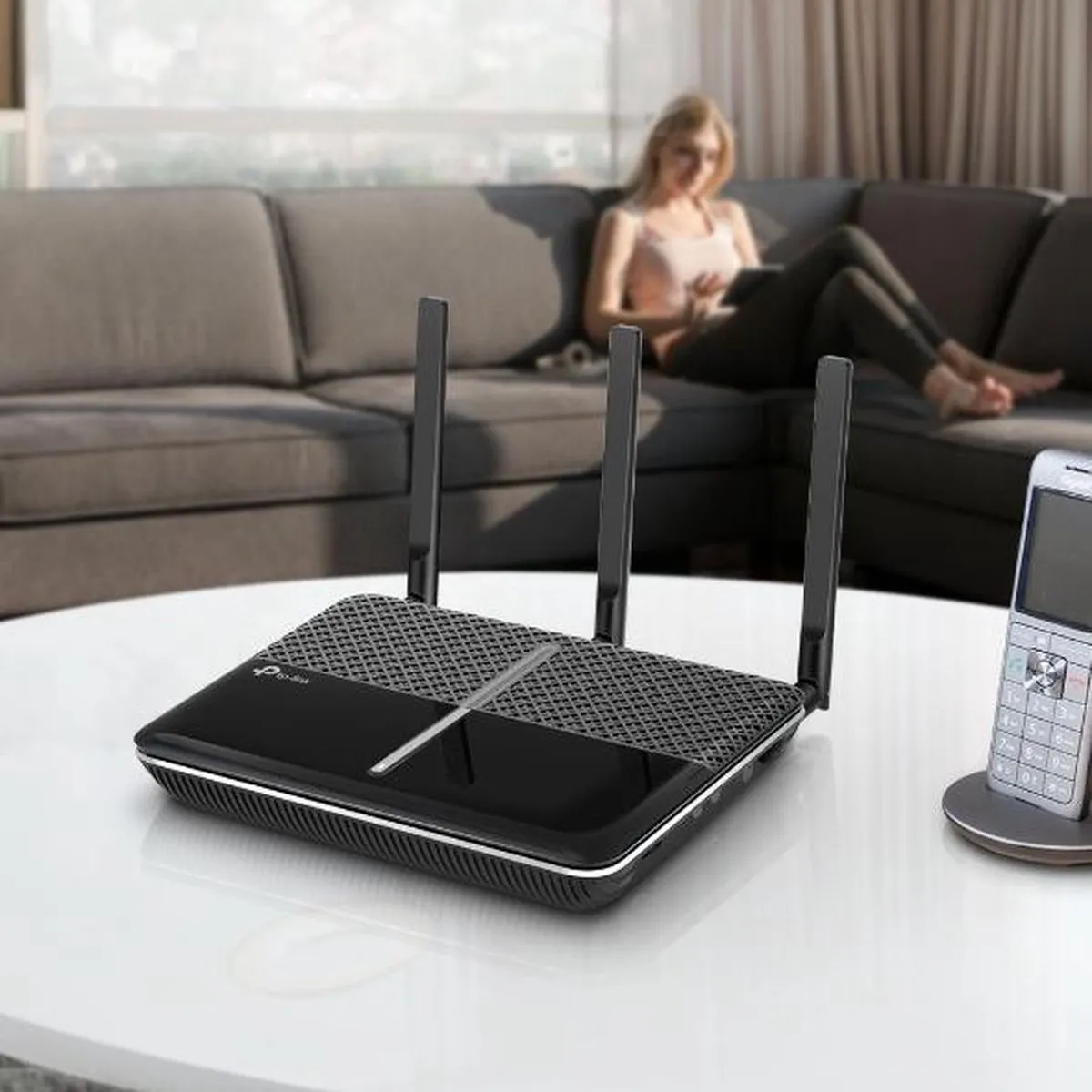 TP-Link Archer VR2100v Router - Dual-Band 4G - 4x Gigabit LAN - USB 3.0 - Zwart - afbeelding 6 van 6