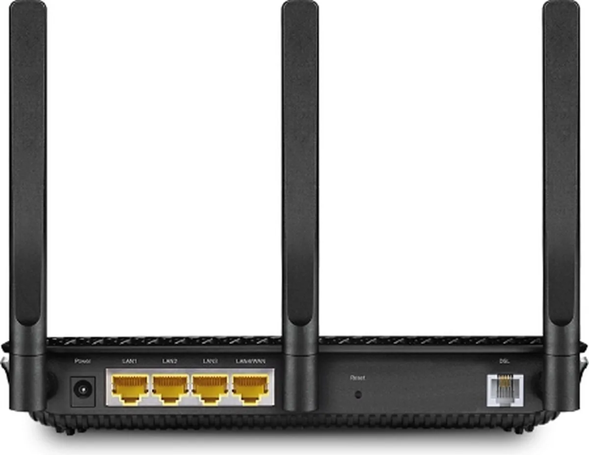 TP-Link Archer VR2100v Router - Dual-Band 4G - 4x Gigabit LAN - USB 3.0 - Zwart