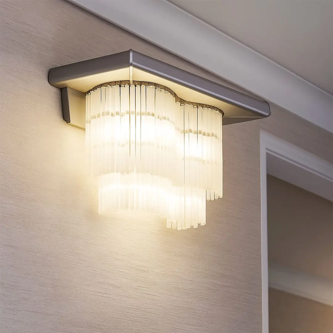 Eglo 88239 Wandlamp Glas Staven - 1 Lichtpunt - Zilver - afbeelding 4 van 6
