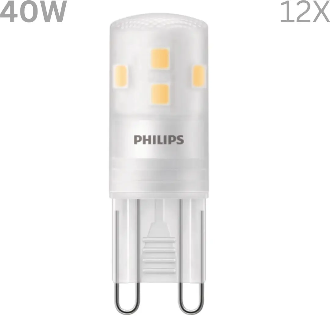 Philips LED G9 LED Capsulelamp 3.7W Warmwit - 12 Stuks