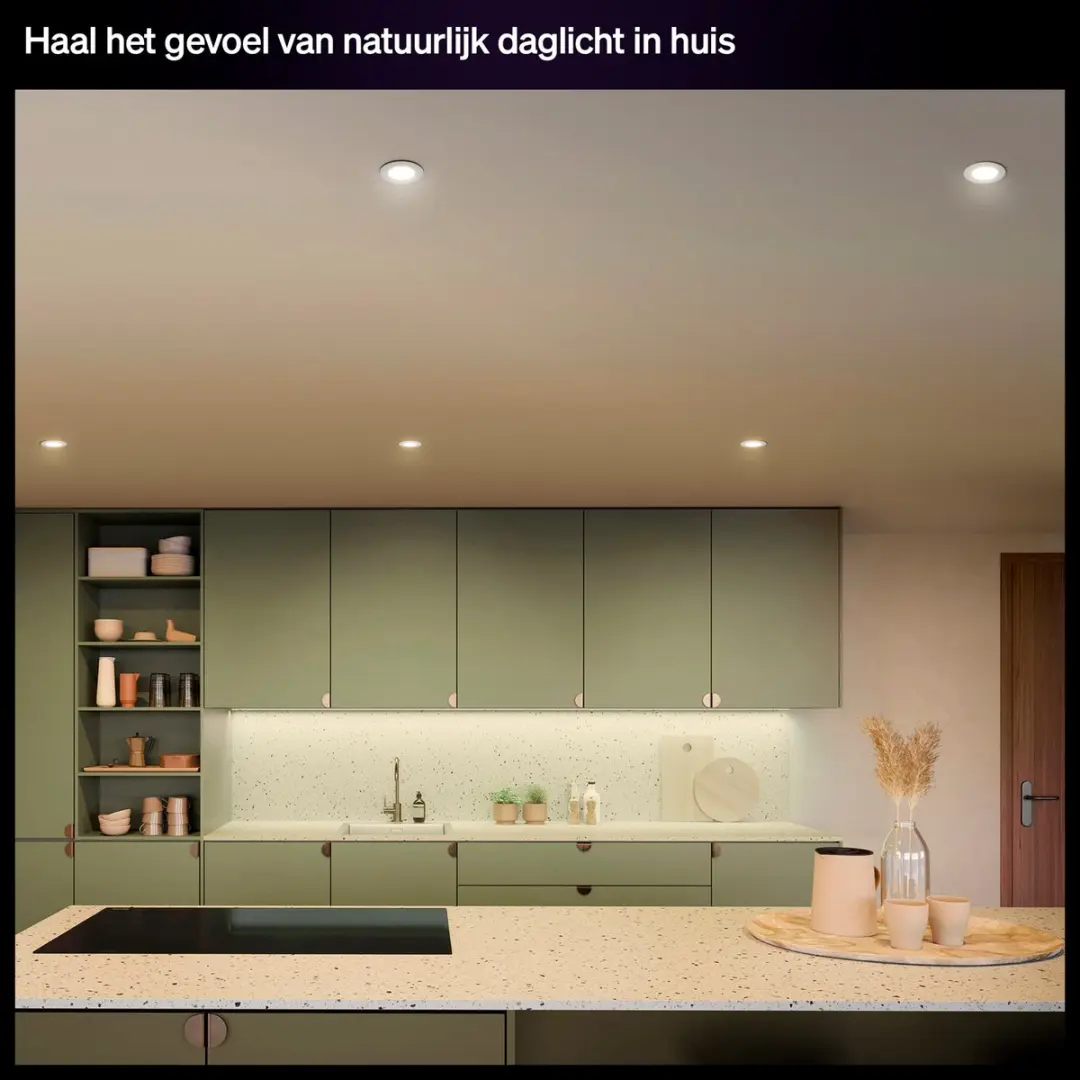 Philips Hue GU10 Inbouwspot RGBW - 3 Stuks - Wit - IP44