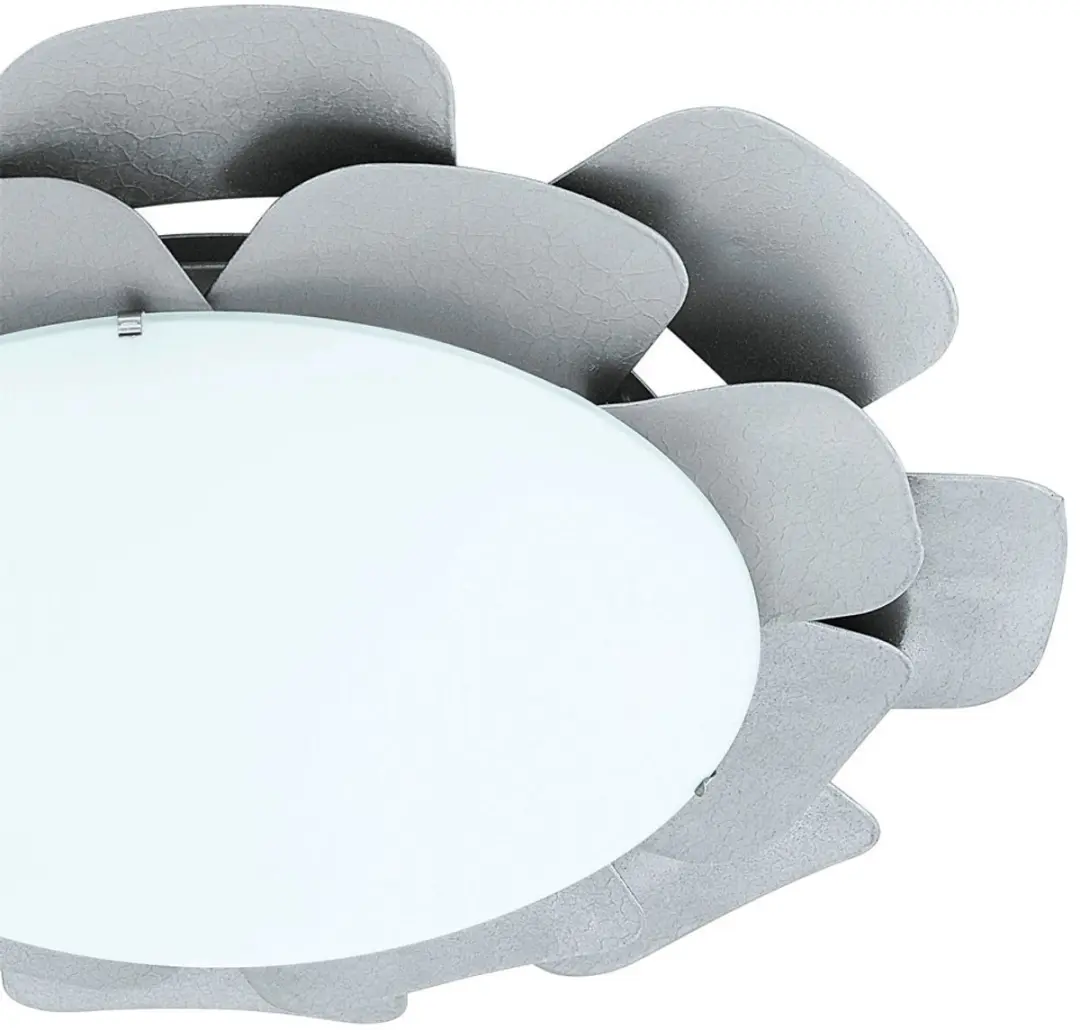 Eglo Rocletta Plafonnière 1 Licht 38cm - Wit Gelakt - afbeelding 2 van 6