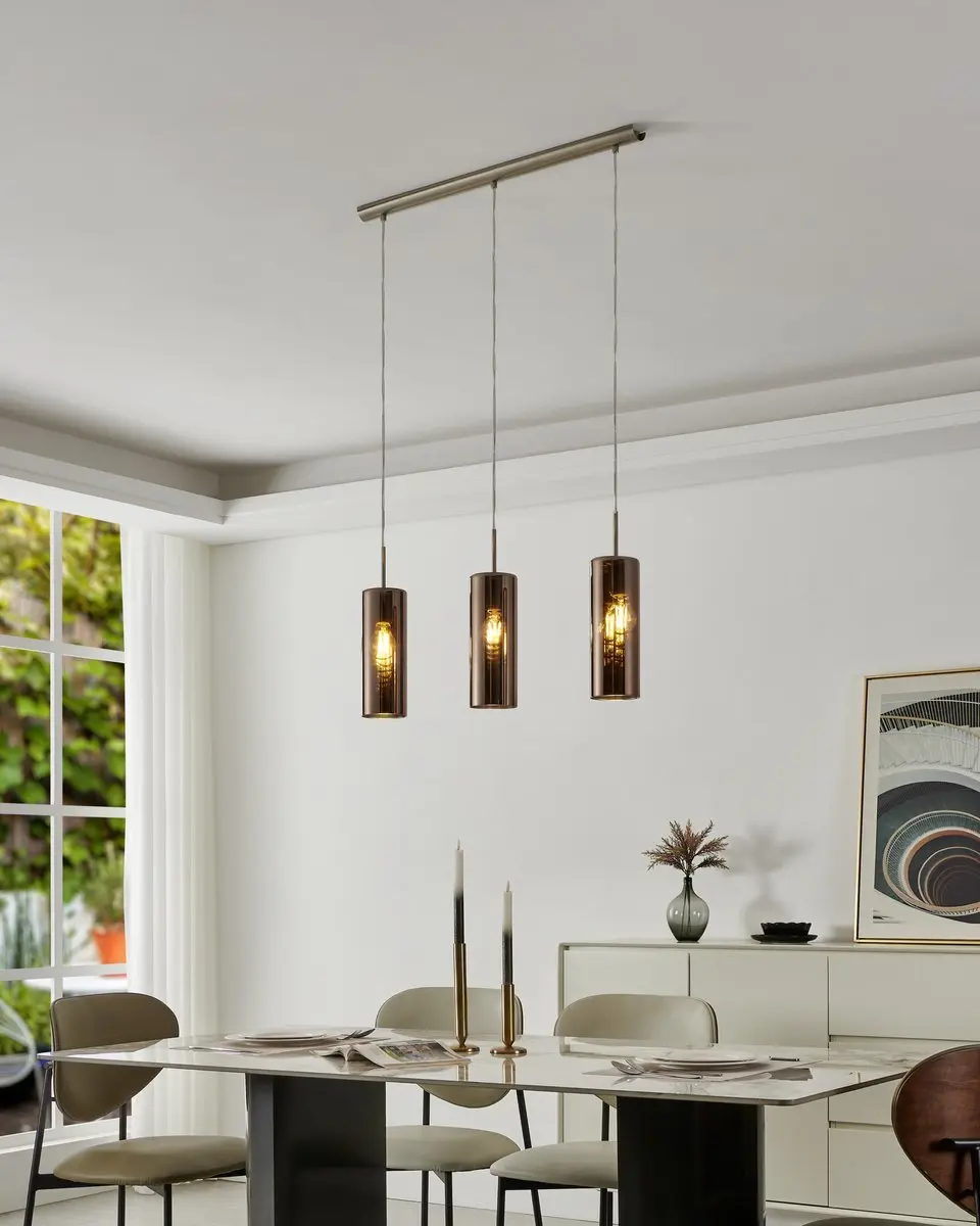 Eglo Selvino Hanglamp E27 - 71cm - Koper - afbeelding 6 van 6