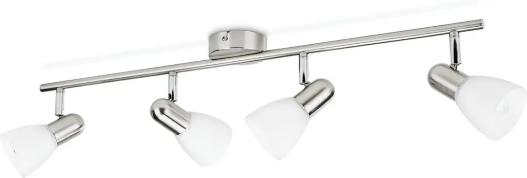 Philips Essentials Burlap Opbouwspot 4-Lichts - Nikkel