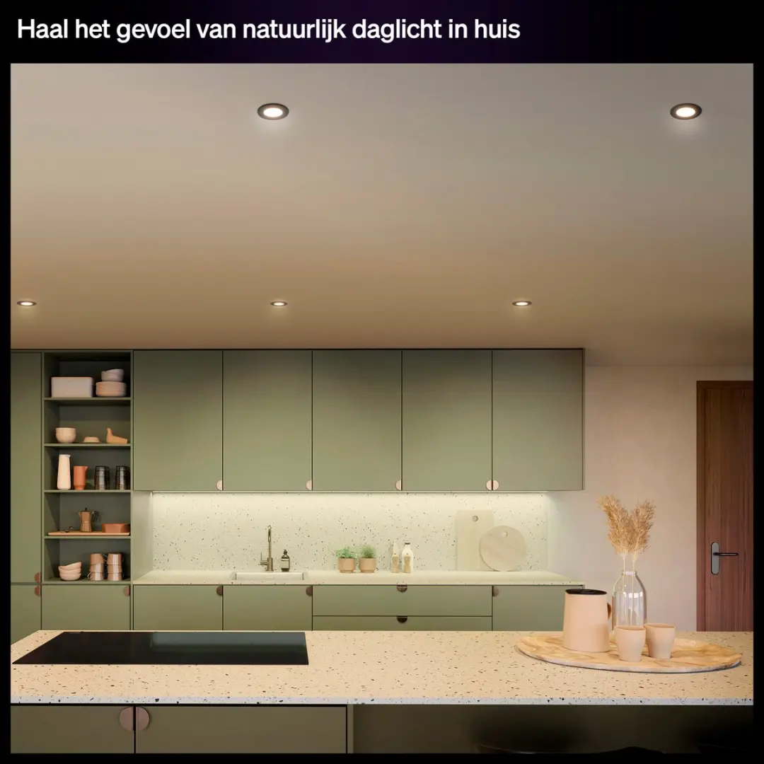 Philips Hue GU10 Inbouwspot RGBW - Zwart - IP44