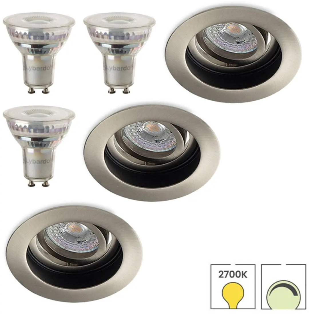 Lybardo Inbouwspots 3-pack GU10 5.5W
