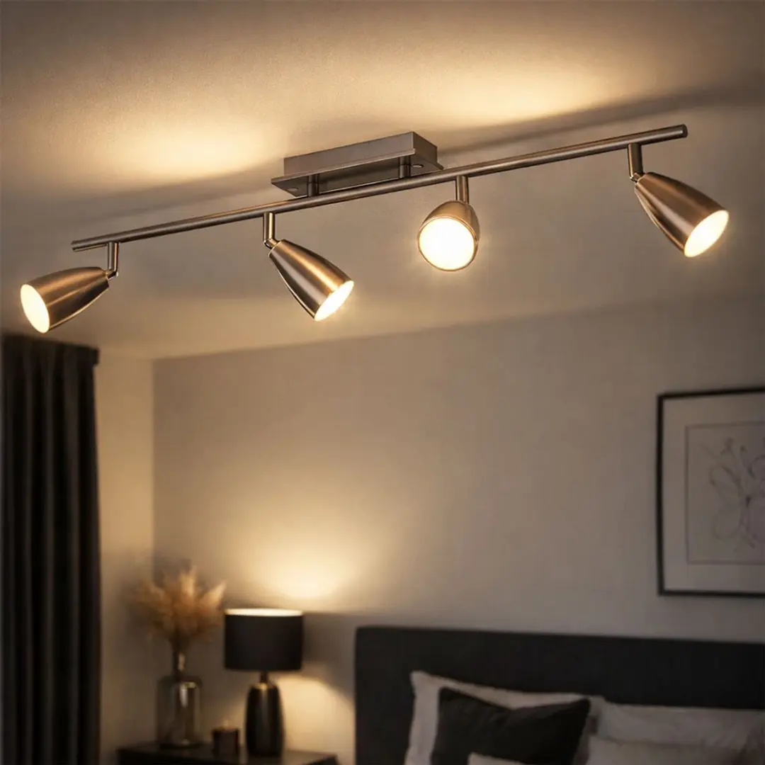 Eglo Spotlightstrip 4x GU10 78,5x7cm Nikkel