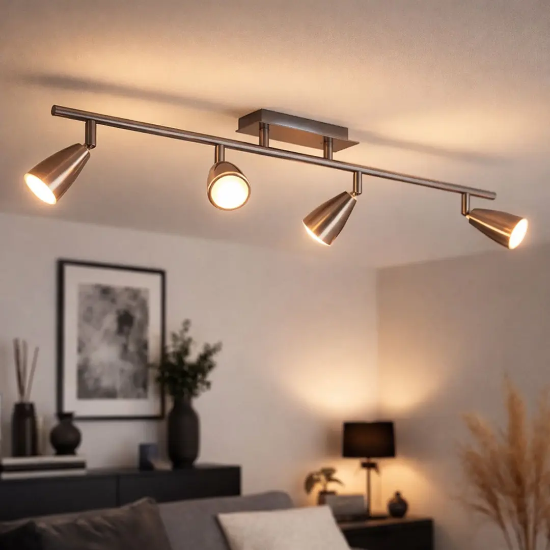 Eglo Spotlightstrip 4x GU10 78,5x7cm Nikkel