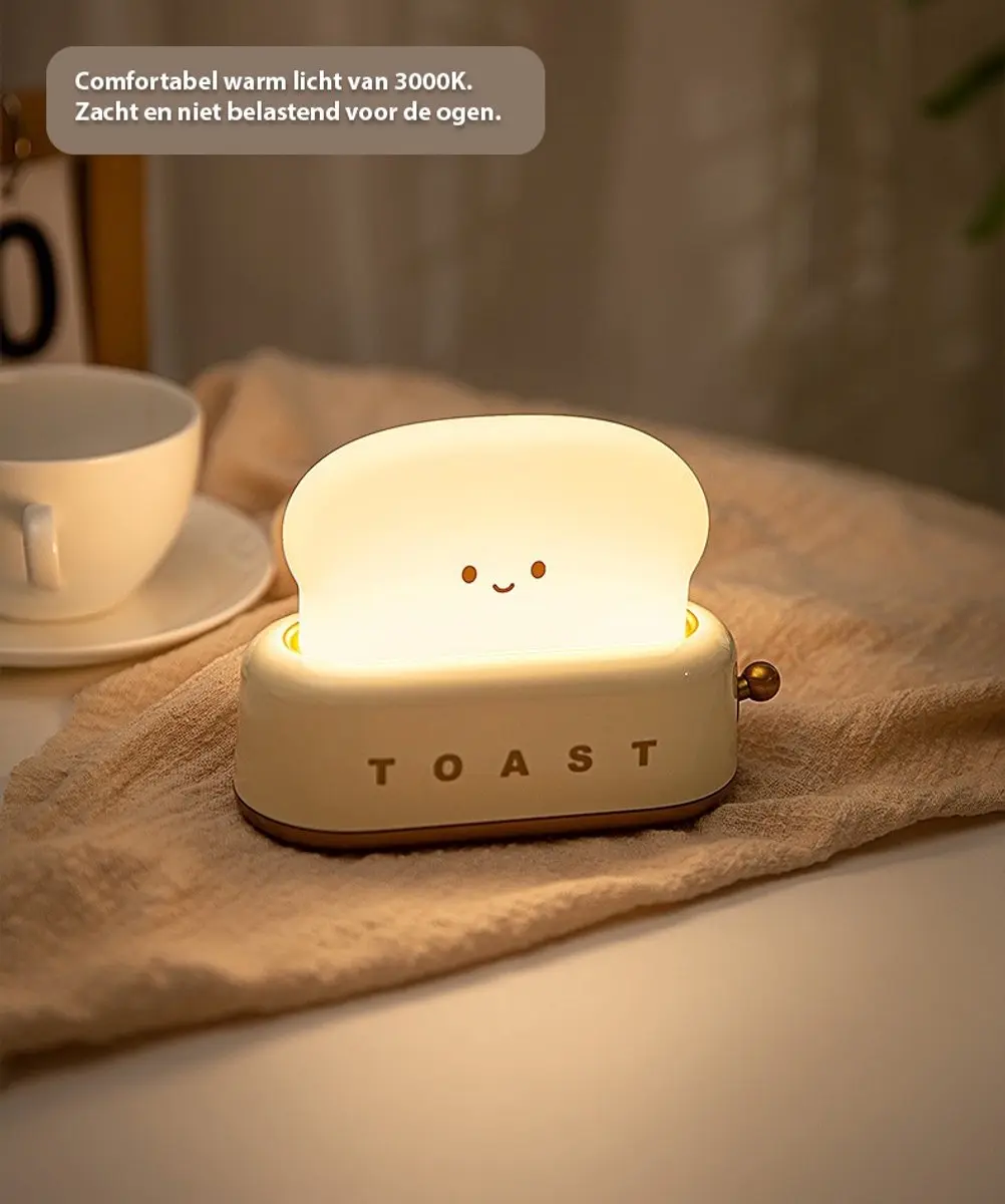 Eco Toys Roze Broodrooster Nachtlampje - Warm wit