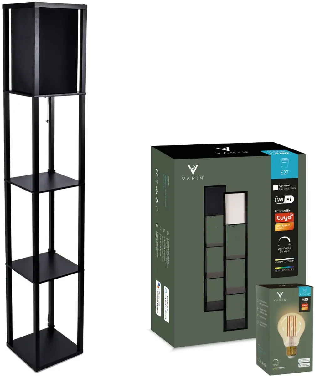 Varin Vloerlamp Zwart