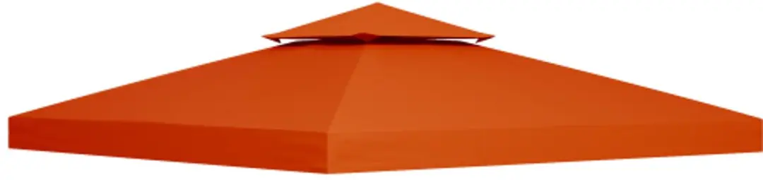 ECTEATOY Vervangingsdak Tuinhuis 3x3m - Orange - Zonder Zijkanten