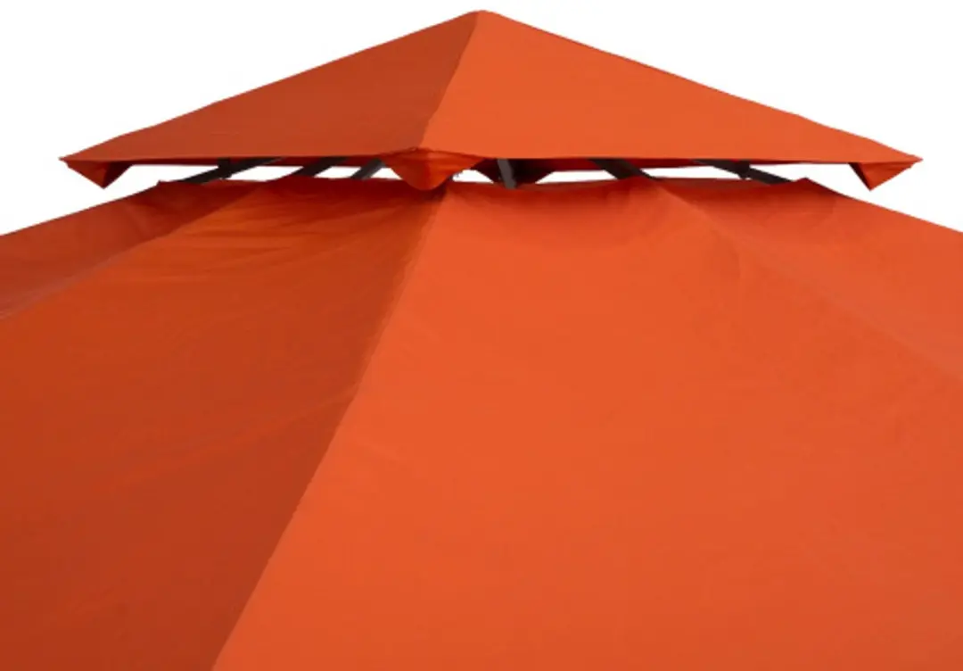 ECTEATOY Vervangingsdak Tuinhuis 3x3m - Orange - Zonder Zijkanten