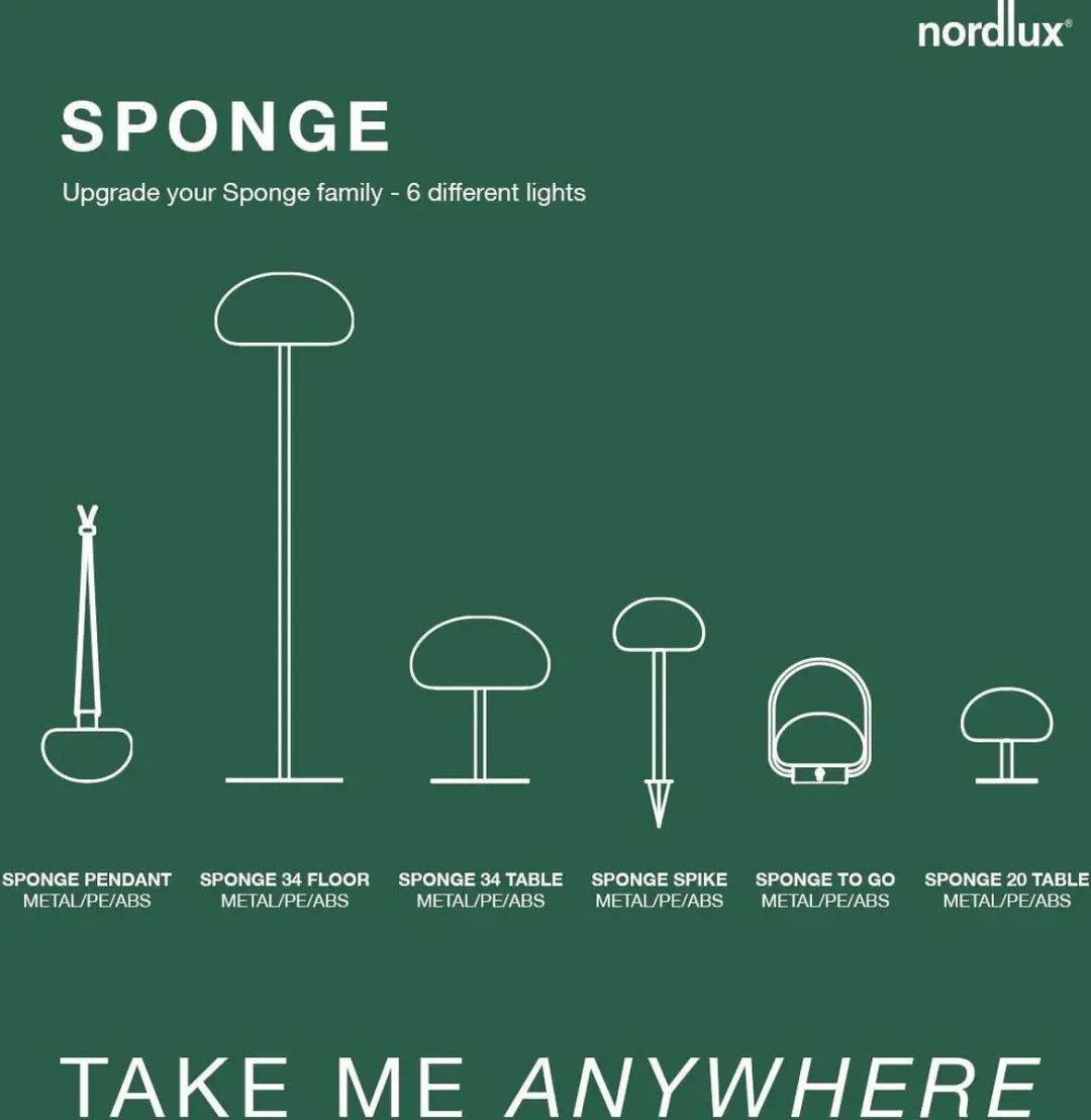 Nordlux Sponge 34 LED Batterijlamp - Wit