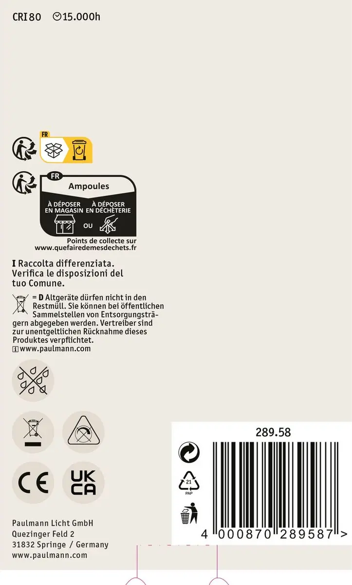 Paulmann Filament LED Globe G95 E27 7,5W 806lm - Helder - afbeelding 6 van 6