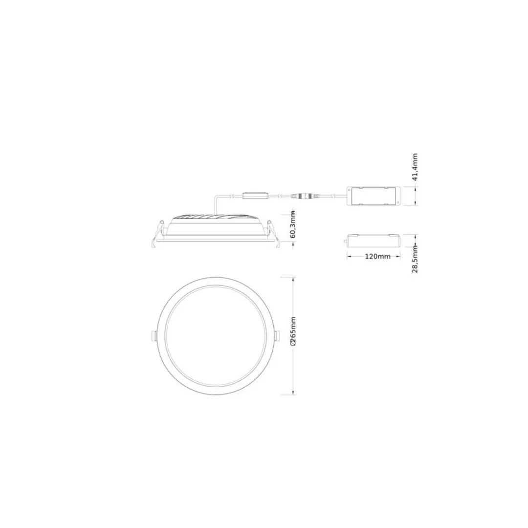 LEDVANCE Downlight Comfort Opaal 42W 250mm - IP44