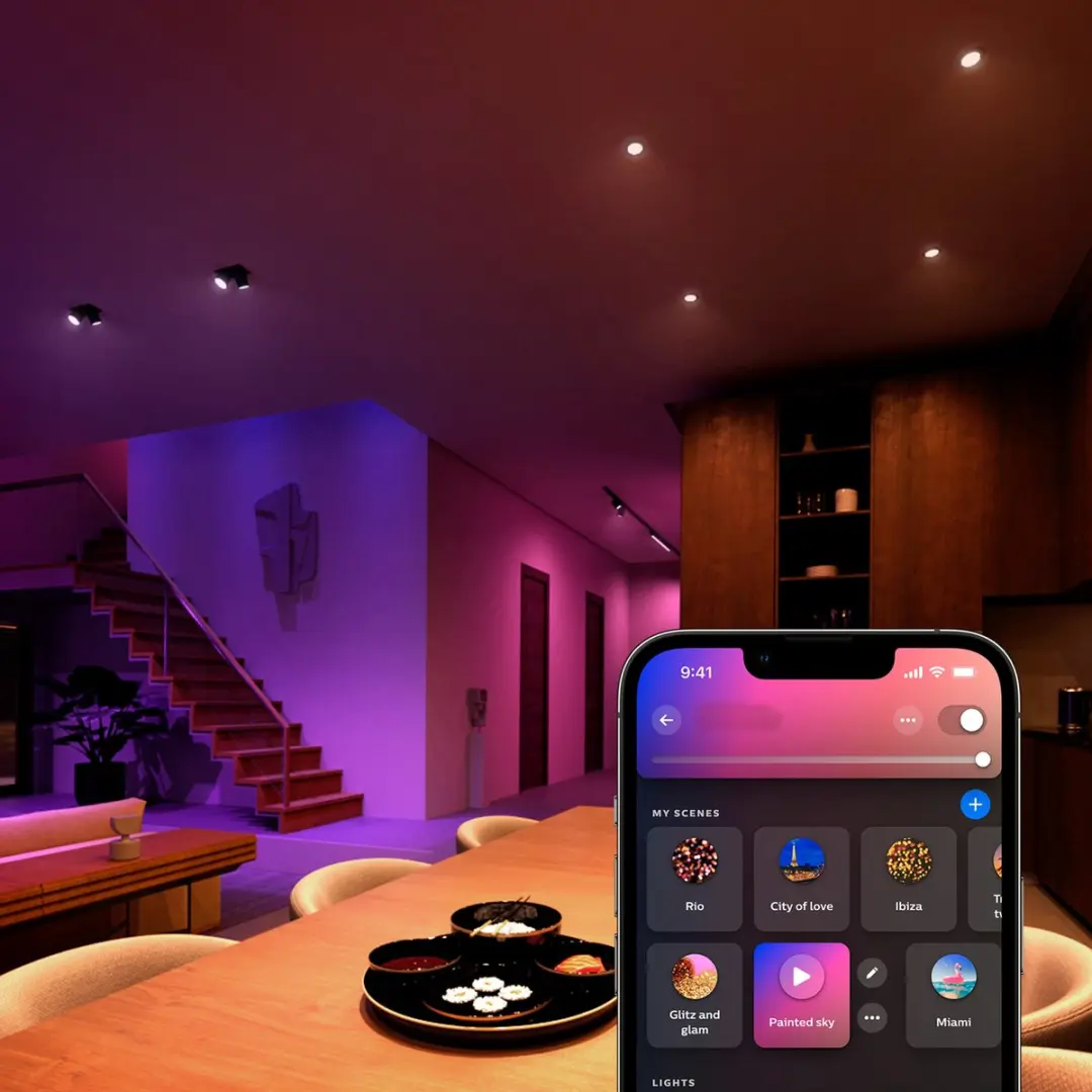 Philips Hue Cylr Tuinspot GU10 - Wit & Kleur - Zwart