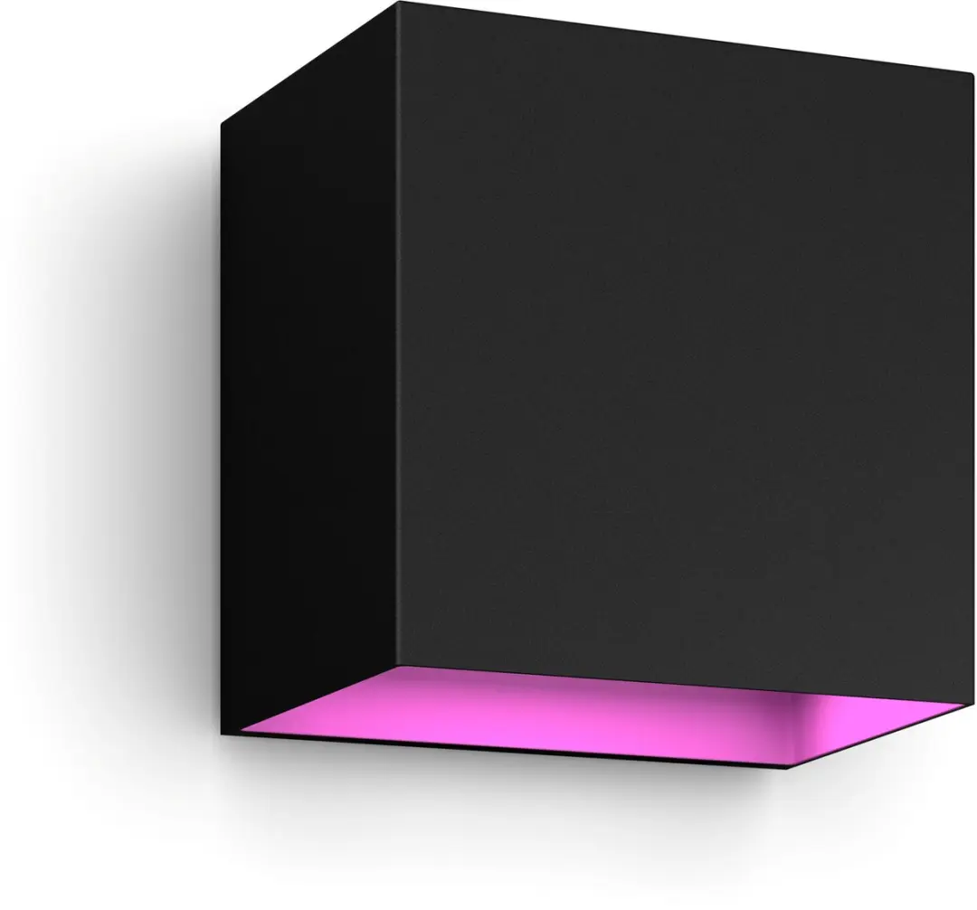 Philips Hue Resonate Wandlamp Down Zwart - RGBW 8W - Incl. Bewegingssensor