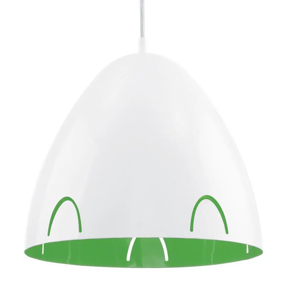 Eglo Frassi Hanglamp 1 Licht Ø275mm - Wit/Groen - afbeelding 2 van 3