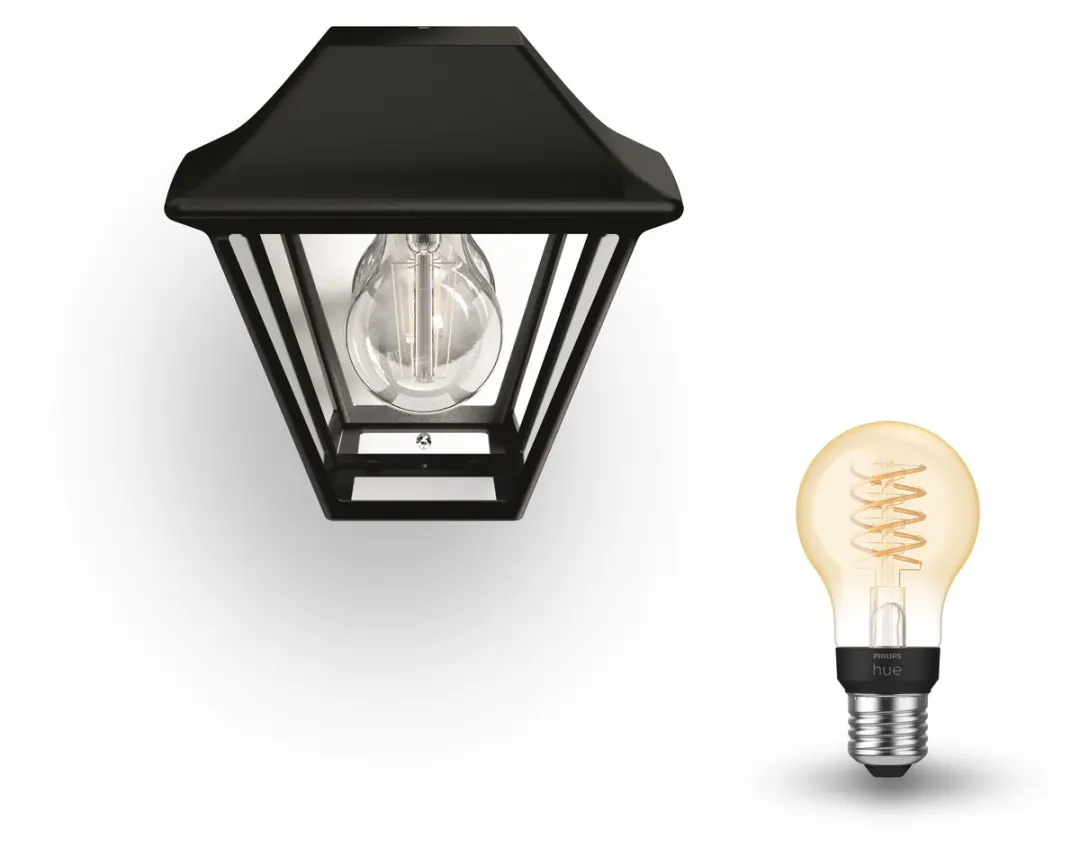 Philips Hue Alpenglow Wandlamp E27 Warmwit - Zwart